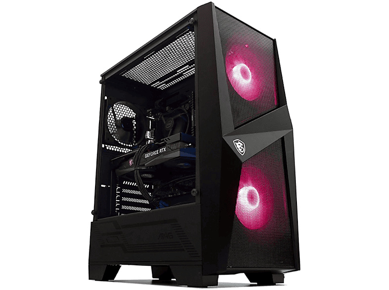 PC Gaming - Megamania Strix, AMD Ryzen 5 5500 Six Core 3,6Ghz Turbo 4,2Ghz, 16 GB RAM, 1 TB SSD, Radeon™ RX 6600, Windows 11 Pro, Negro