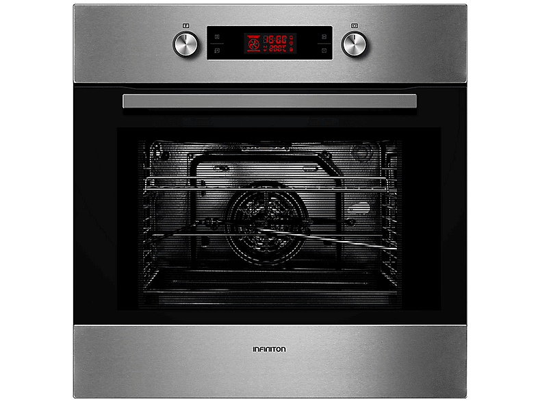 Horno multifunción - Infiniton PYE7028, Integrable, 70 l, 575 mm, Inox