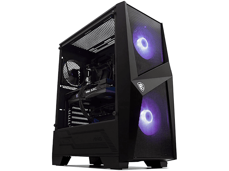 PC Gaming - Megamania ARC Pro, Intel® Core™ i9-11900F 8 Cores up to hasta 5,20 GHz Turbo, 32 GB RAM, 2 TB SSD, Arc™ 7 A770, Windows 11 Pro, Negro
