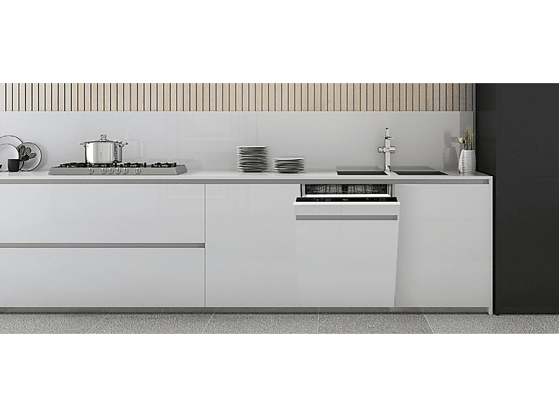 Lavavajillas integrable - Midea MID60S110.1, 12 servicios, 4 programas, 60,0 cm, Sin panelar