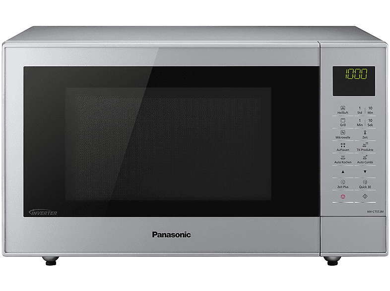 Microondas libre instalación - Panasonic NN-CT57JMGPG, 1000 W, 6 potencia, 27 l, Plata