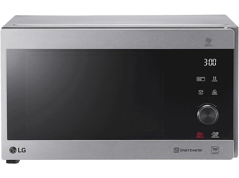Microondas libre instalación - LG MH6565CPS, 1150 W, 5 potencia, 25 l, Acero inoxidable