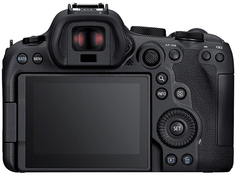 Cámara EVIL - Canon EOS R6 MARK II + RF 24-105mm f/4-7.1 IS STM, 25,6 megapixel, CMOS, Full HD 1080p, Negro