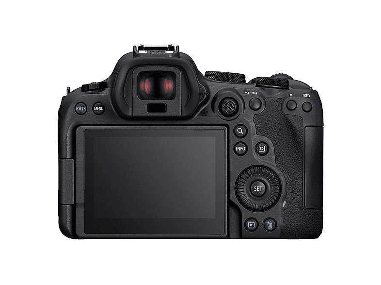 Cámara EVIL - Canon EOS R6 MARK II + RF 24-105mm f/4-7.1 IS STM, 25,6 megapixel, CMOS, Full HD 1080p, Negro