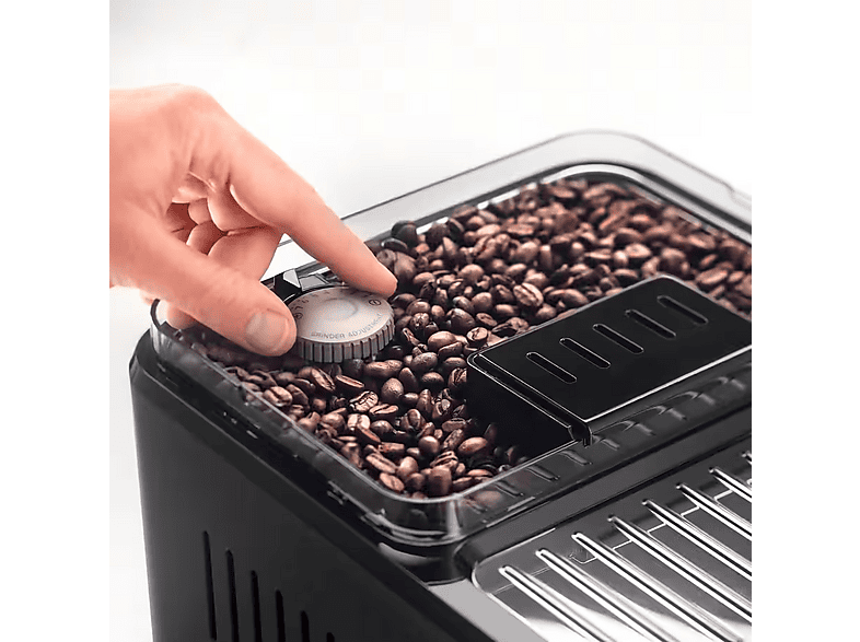 Cafetera express - Delonghi ECAM 450.86.T, 19 bar, 1450 W, 0,7 l, 6 tazas, Inox + Preto
