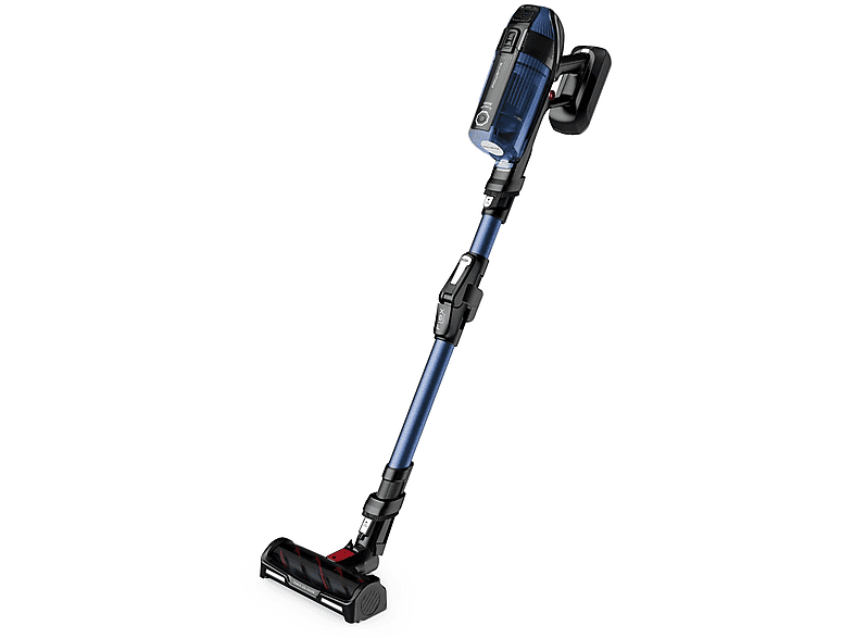 Aspirador escoba - Rowenta RH98C0, 320 W, Potencia de succión 200 AirWatt, Depósito 0,9 l, Autonomía 45 min, Azul