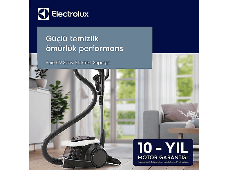 Aspirador sin bolsa - Electrolux PC91-ALRG, 650 W, Potencia de succión 650 W, Depósito 1,8 l, Blanco