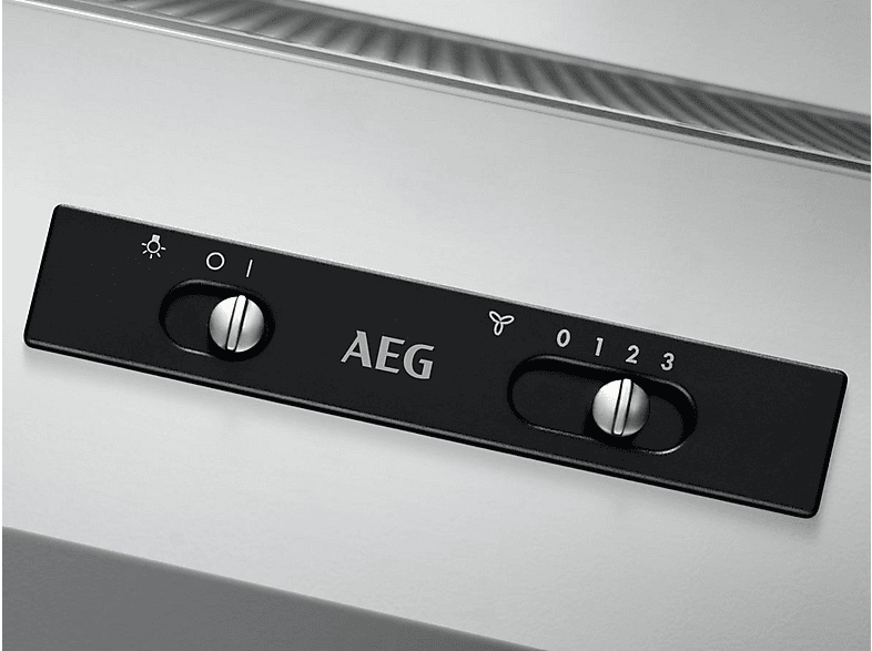 Campana convencional - AEG DEB2631S, 3 velocidades, 370 m³/h, 598 mm, Plata