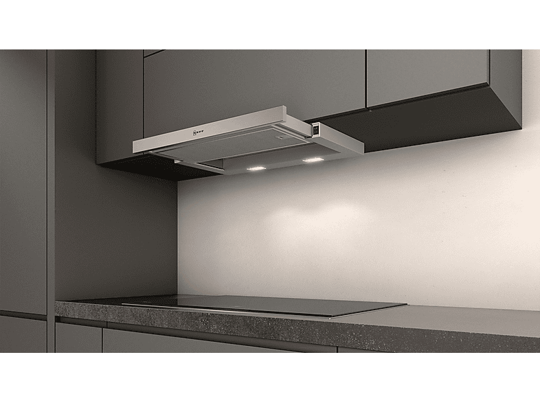 Campana convencional - Neff D46BR12X6, 2 velocidades, 328 m³/h, 598 mm, Acero inoxidable