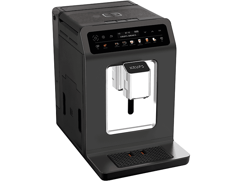 Cafetera express - Krups EA895N10, 15 bar, 1450 W, 9 tazas, Preto