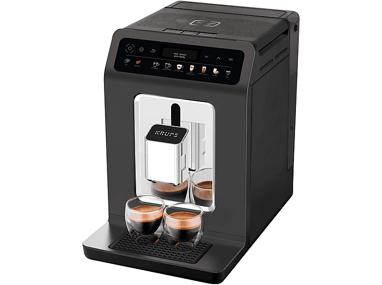 Cafetera express - Krups EA895N10, 15 bar, 1450 W, 9 tazas, Preto
