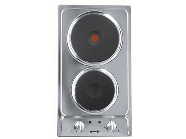 Placa de vitrocerámica - Gorenje 151761, 2 zonas, 288 mm, Inox