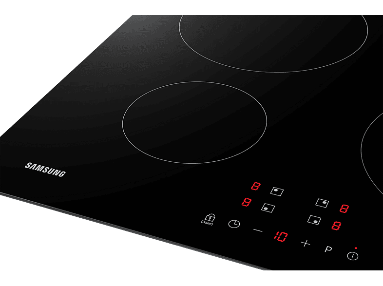 Placa de inducción - Samsung NZ64M3NM1BB/UR, 4 zonas, 590 mm, Negro