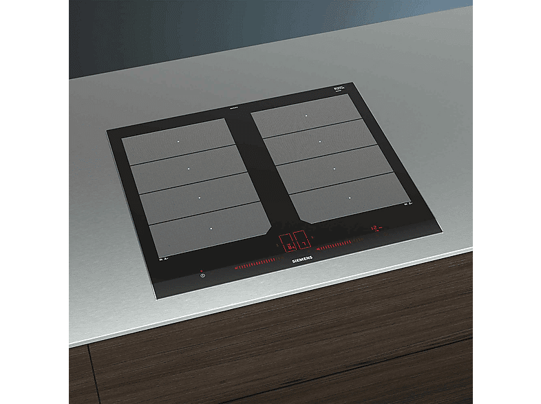 Placa de inducción - Siemens EX675LXC1E, 4 zonas, 60,2 cm, Inox