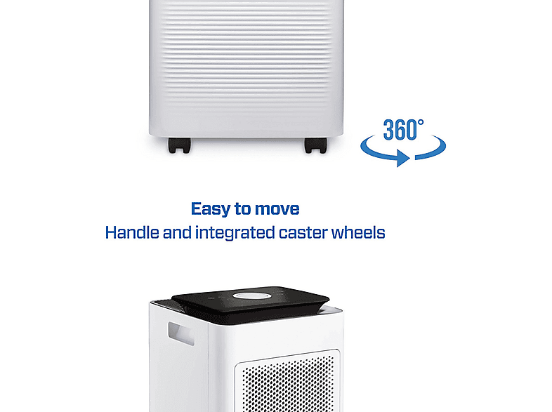 Deshumidificador - Clean Air Optima CA-707 Smart, 4 l, 70 m², Blanco