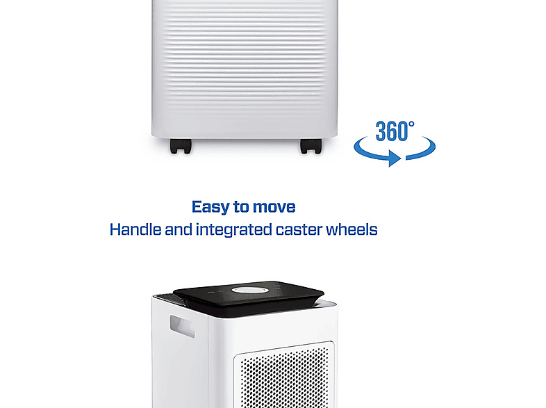 Deshumidificador - Clean Air Optima CA-704 Smart, 3 l, 40 m², Blanco