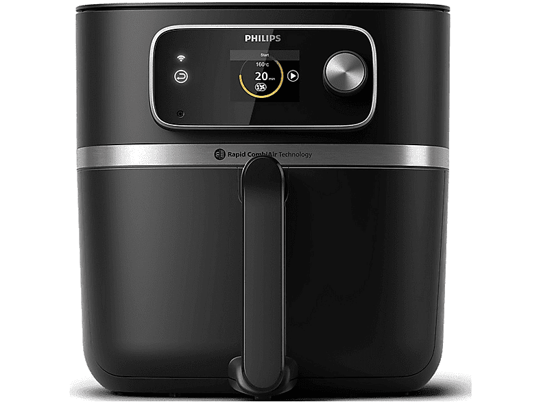 Freidora de aire - Philips HD9880/90, 2200 W, 0 l, Inox