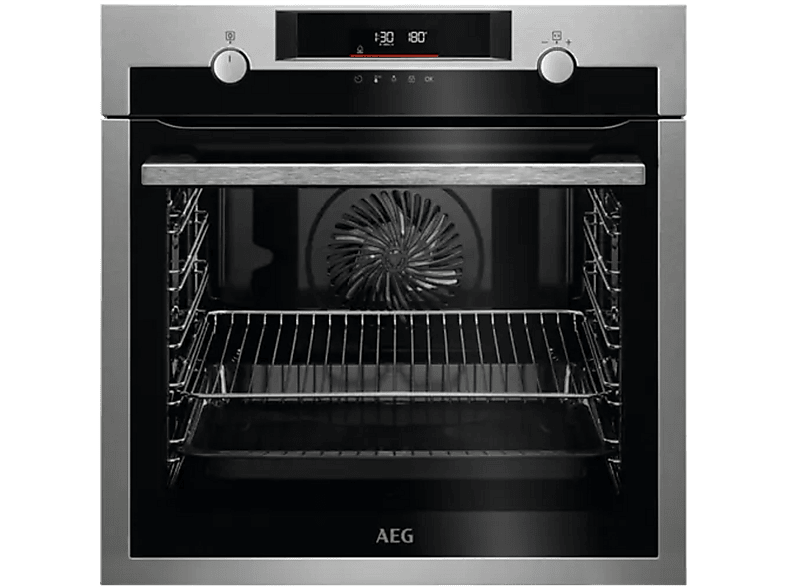Horno porilítico - AEG BPE53516XM, Integrable, 71 l, 567 mm, Acero Inox