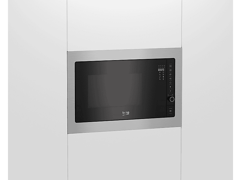 Microondas - Beko BMGB 25332 BG, 900 W, 5 potencia, 25 l, Inox