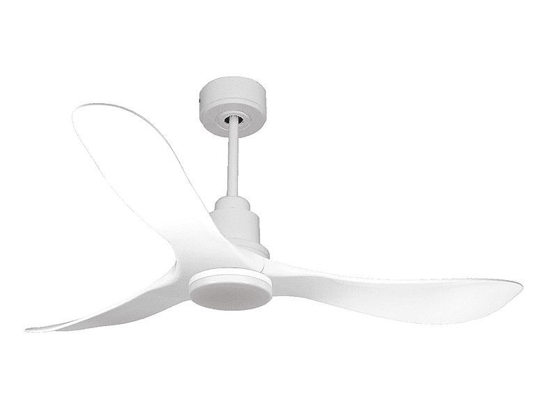 Ventilador de techo - Purline TongaD132C04LED64451, 18 W, 6 velocidades, Blanco
