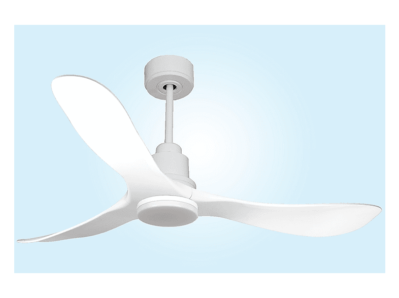 Ventilador de techo - Purline TongaD132C04LED64451, 18 W, 6 velocidades, Blanco