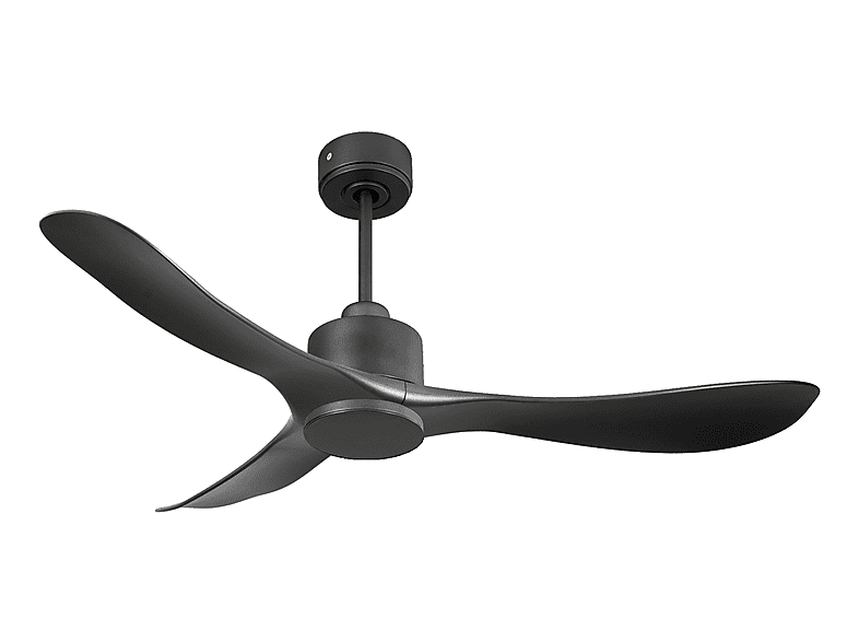 Ventilador de techo - Purline TiomanD132C0365189, 6 velocidades, Negro