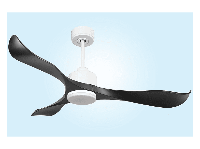 Ventilador de techo - Purline UtilaD132C03LED64933, 18 W, 6 velocidades, Blanco