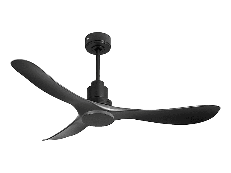 Ventilador de techo - Purline TiomanD132C0464565, 6 velocidades, Negro