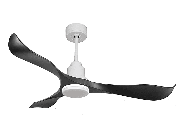Ventilador de techo - Purline UtilaD132C04LED64449, 18 W, 6 velocidades, Blanco