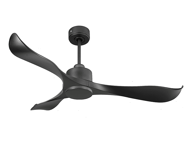 Ventilador de techo - Purline UtilaD132C0365185, 6 velocidades, Negro