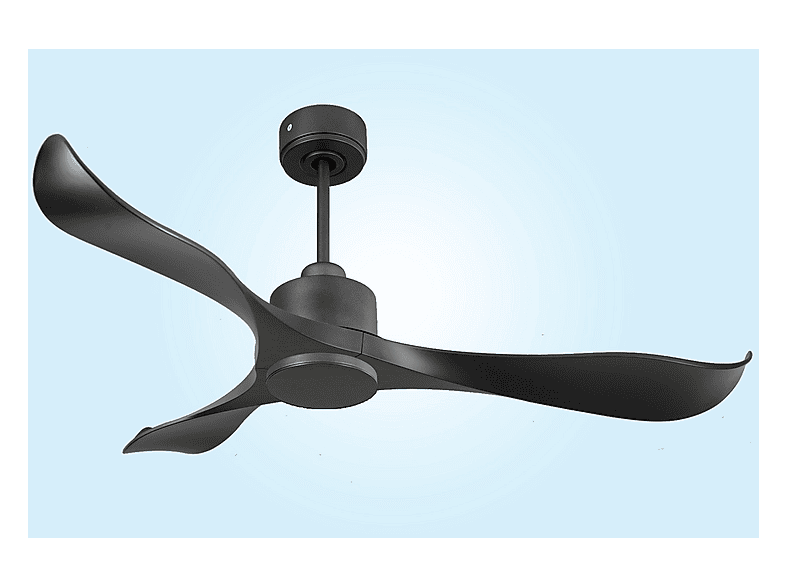 Ventilador de techo - Purline UtilaD132C0365185, 6 velocidades, Negro