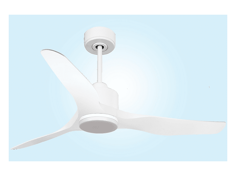 Ventilador de techo - Purline ThassosD127C03LED67773, 18 W, 6 velocidades, Blanco