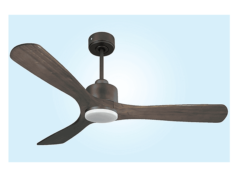 Ventilador de techo - Purline MoyoD132C03LED65271, 18 W, 6 velocidades, Negro