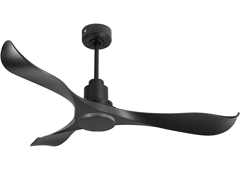 Ventilador de techo - Purline UtilaD132C0464562, 6 velocidades, Negro