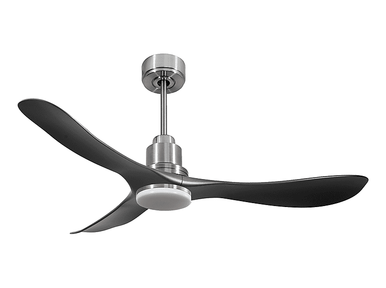 Ventilador de techo - Purline TiomanD132C04LED64532, 18 W, 6 velocidades, Plata