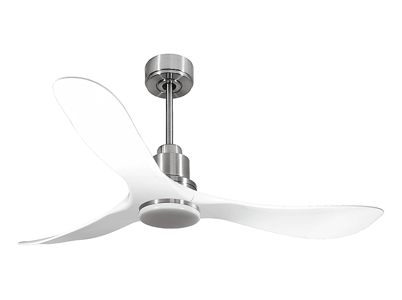 Ventilador de techo - Purline TongaD132C04LED67078, 18 W, 6 velocidades, Plata