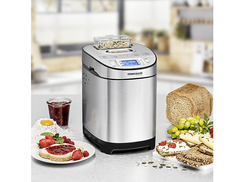 Panificadora - Rommelsbacher BA 550, Acero inoxidable