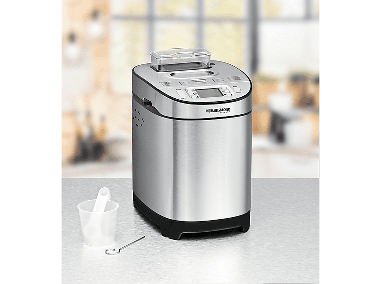 Panificadora - Rommelsbacher BA 550, Acero inoxidable