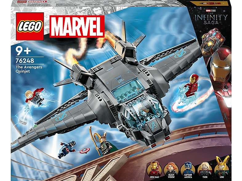 Juego de construcción - LEGO Set de juguetes de construcción LEGO® Marvel 76248 Quinjet de los Vengadores (795 piezas), edad recomendada: 9 año(s)