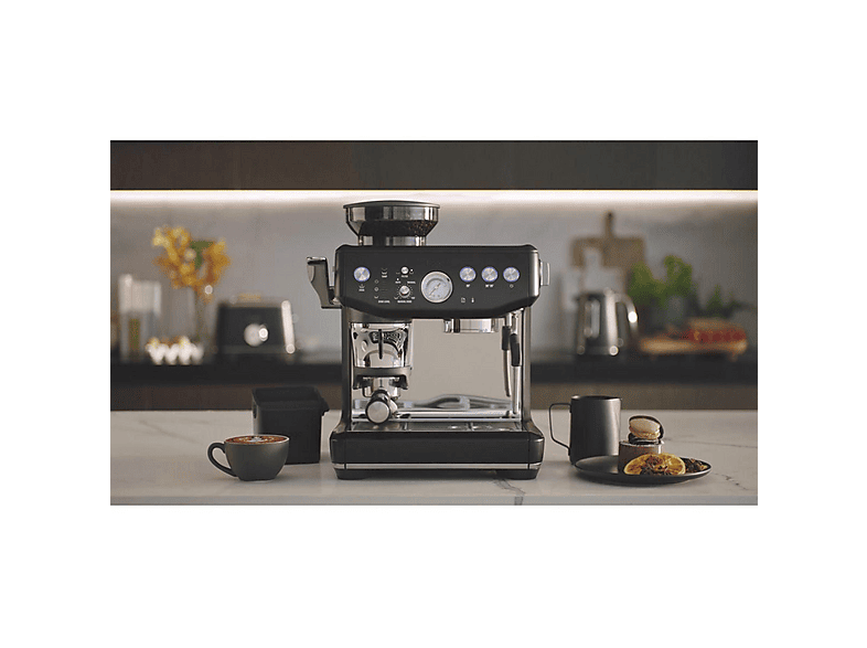 Cafetera express - Sage the Barista Pro, 15 bar, 1650 W, 480 ml, 2 tazas, Negro
