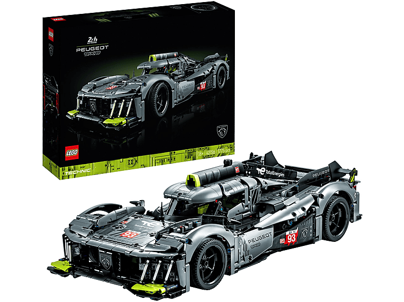 Juego de construcción - LEGO Kit de construcción LEGO® Technic 42156 PEUGEOT 9X8 24H Le Mans Hybrid Hypercar (1775 piezas)