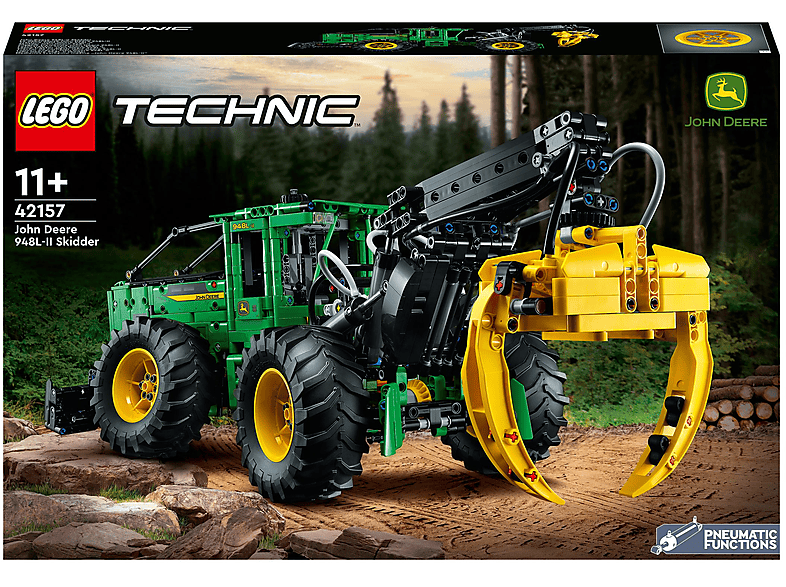 Juego de construcción - LEGO Set de juguetes de construcción LEGO® Technic 42157 Skidder John Deere 948L-II (1492 piezas), edad recomendada: 11 año(s)