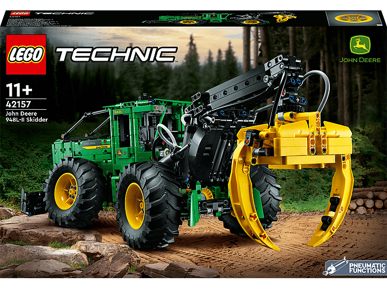 Juego de construcción - LEGO Set de juguetes de construcción LEGO® Technic 42157 Skidder John Deere 948L-II (1492 piezas), edad recomendada: 11 año(s)