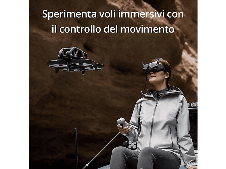 Drone - DJI Avata (Sin Control Remoto), 48,0 megapixel, 18 min, Negro
