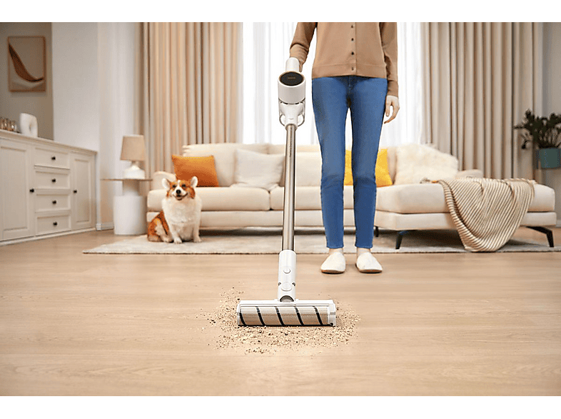 Aspirador escoba - Dreame R10, 350 W, Potencia de succión 120 AirWatt, Depósito 0,6 l, Autonomía 60 min, Blanco