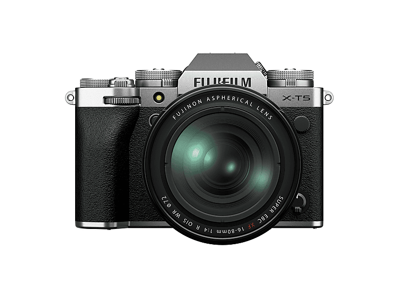 Cámara EVIL - Fujifilm X-T5 Plata + 16-80 mm, X-Trans CMOS, Full HD 1080p