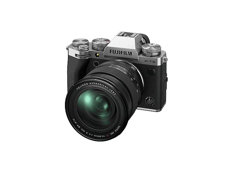 Cámara EVIL - Fujifilm X-T5 Plata + 16-80 mm, X-Trans CMOS, Full HD 1080p