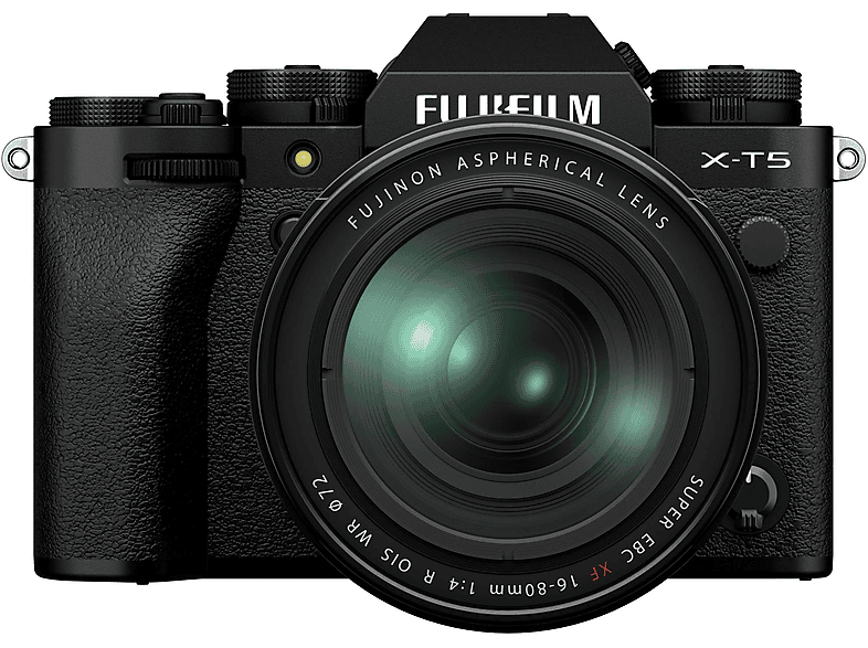 Cámara EVIL - Fujifilm X-T5 NEGRA + 16-80 mm, X-Trans CMOS, Full HD 1080p, Negro