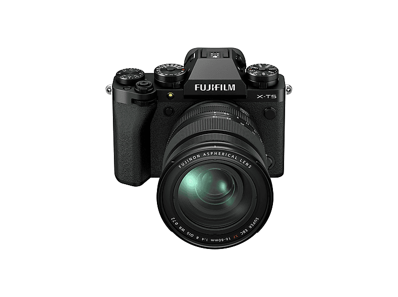 Cámara EVIL - Fujifilm X-T5 NEGRA + 16-80 mm, X-Trans CMOS, Full HD 1080p, Negro