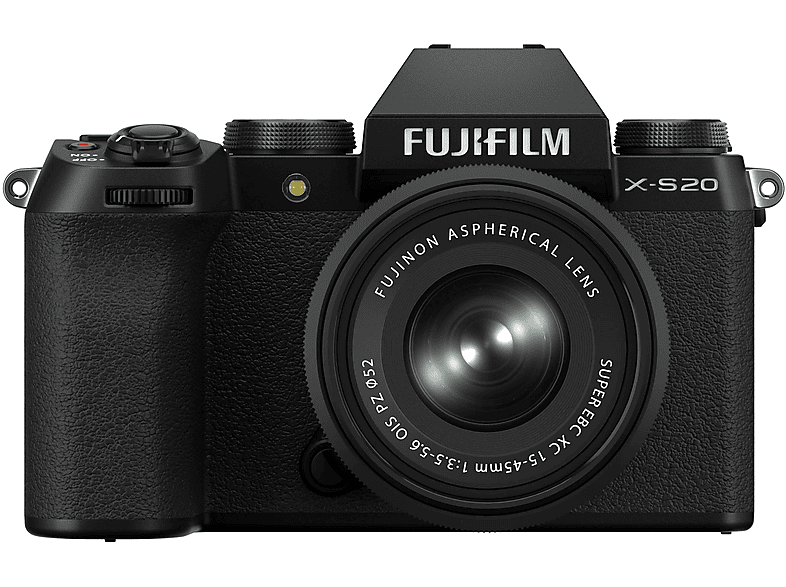 Cámara EVIL - Fujifilm X-S20 Kit XC, 26,1 megapixel, X-Trans CMOS, 1920 x 1080 píxeles, 2048 x 1080 píxeles, 3840 x 2160 píxeles, 4096 x 2160 píxeles